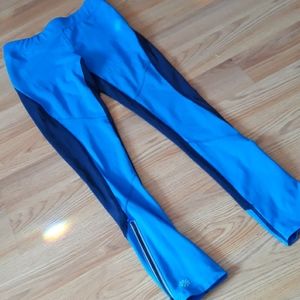 Athleta bright blue/navy blue leggings